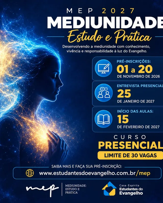 ✨ MEP 2027 | Mediunidade: Estudo e Prática