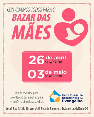 BAZAR DAS MÃES — Obra do Berço Maria de Nazaré